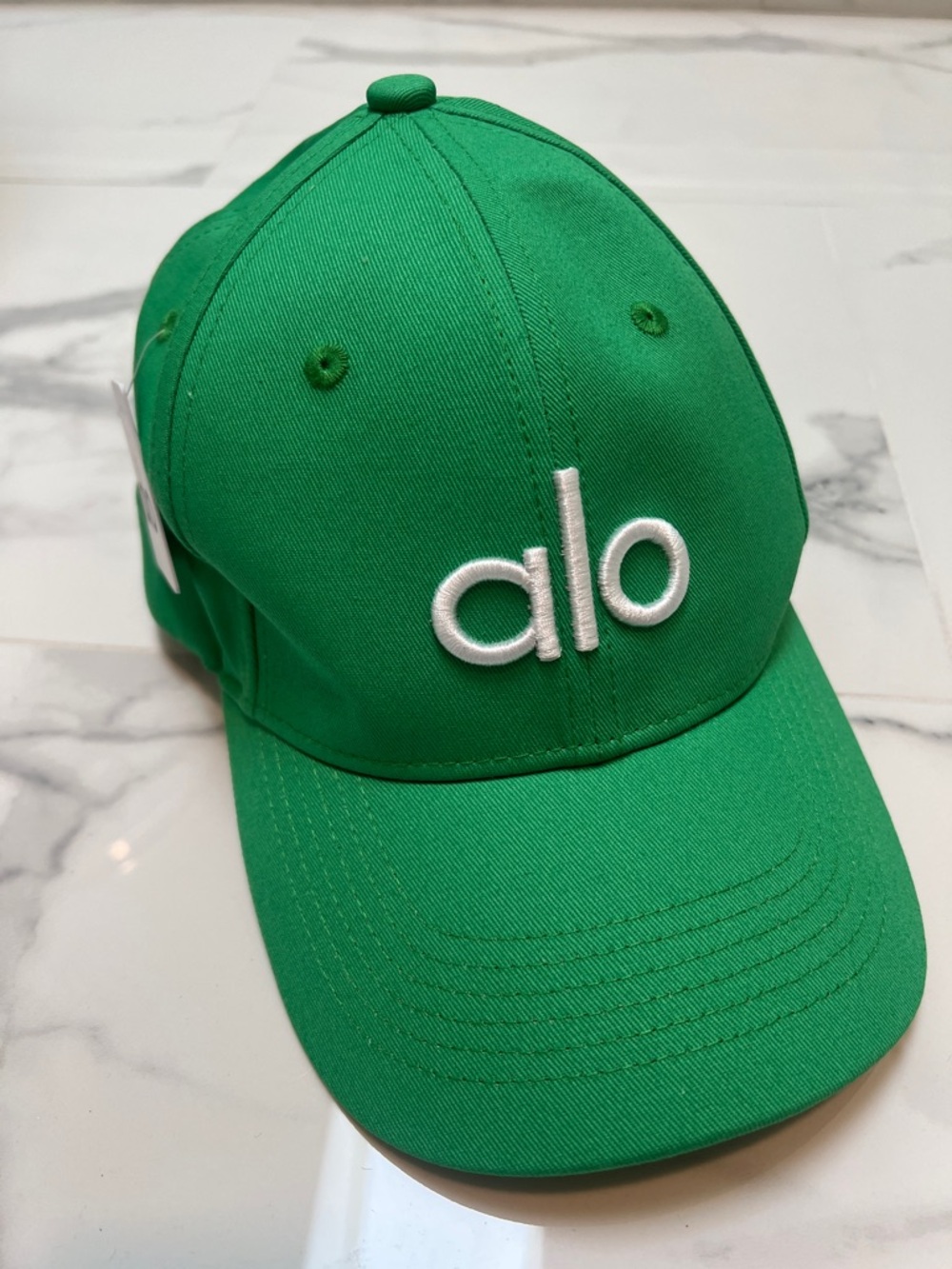 NEW ALO Yoga Green Baseball Cap with White Logo